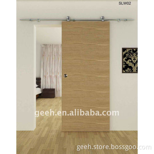sliding system for wooden door